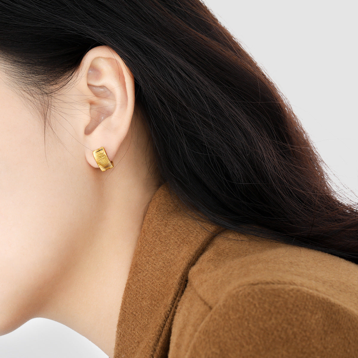 Style Fashion Simple Cat Eye Pattern Batch Flower Clip Personalized Ear Buckle