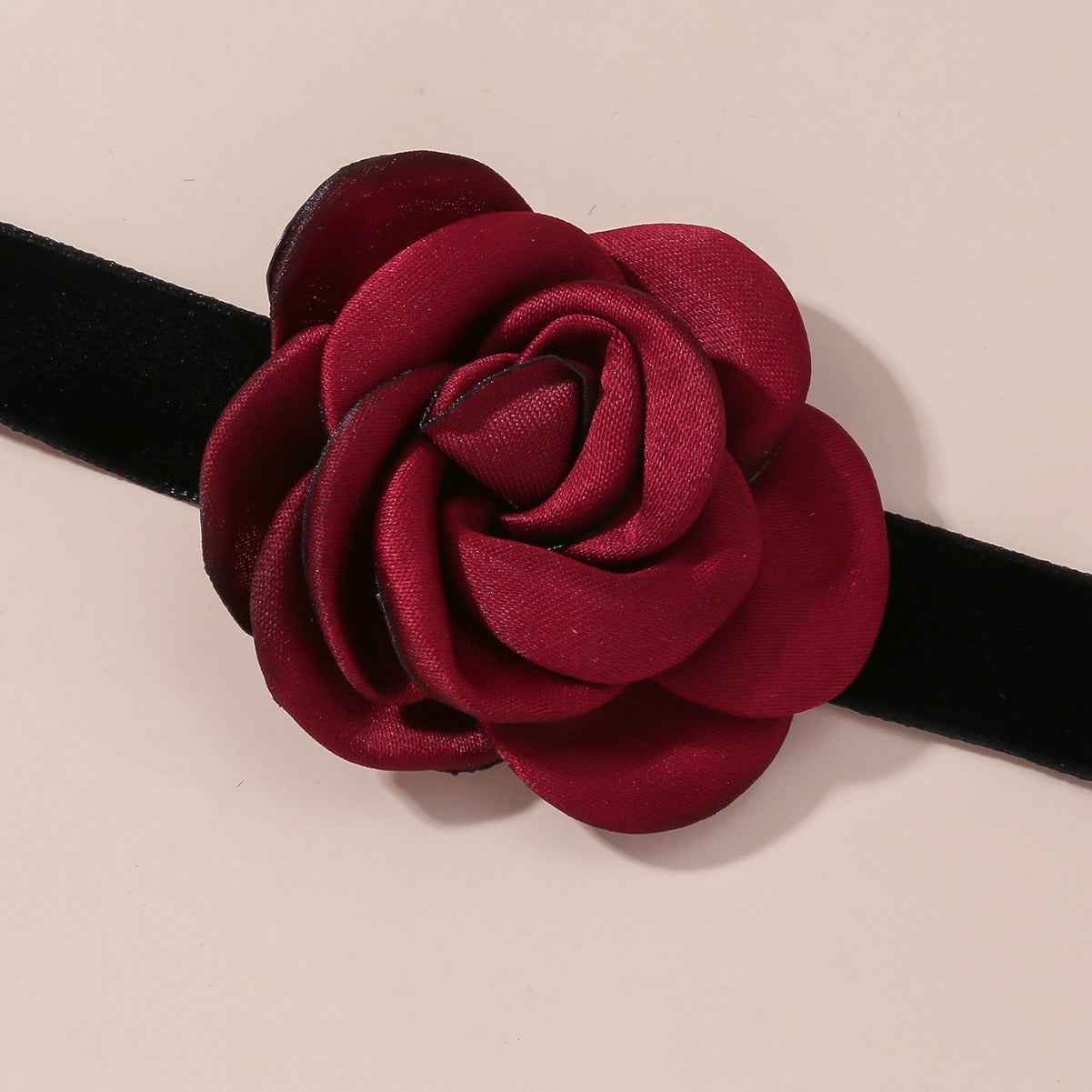 Style Vintage Veet Band Black Red Necklaces