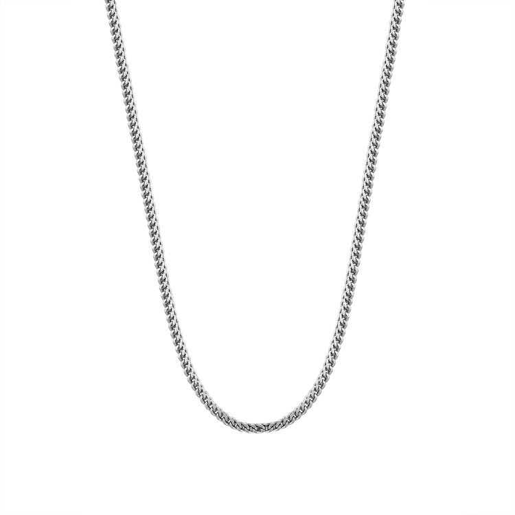 Women's Gold Titanium Steel Choker Minority Twin Hemp Flowers Necklaces