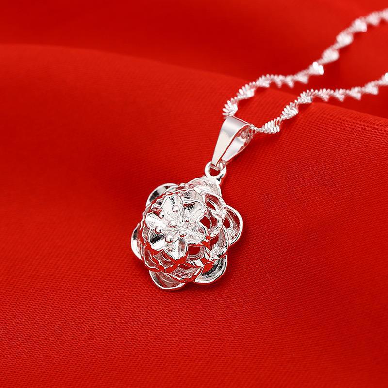 Women's Hollow Clover Vintage Gourd Water Drop Necklaces