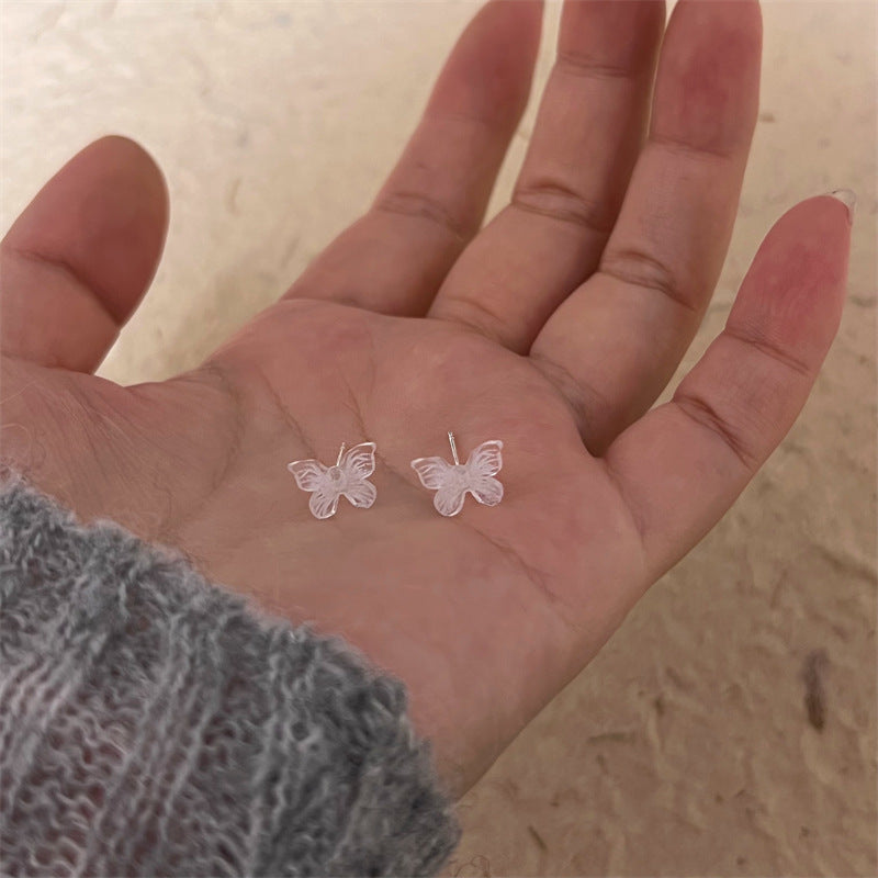 Super Fairy Sweet Butterfly Black White Earrings