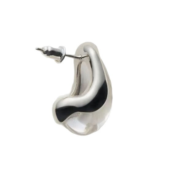 Women's Water Drops Fashion Elegant Sier Pin Earrings