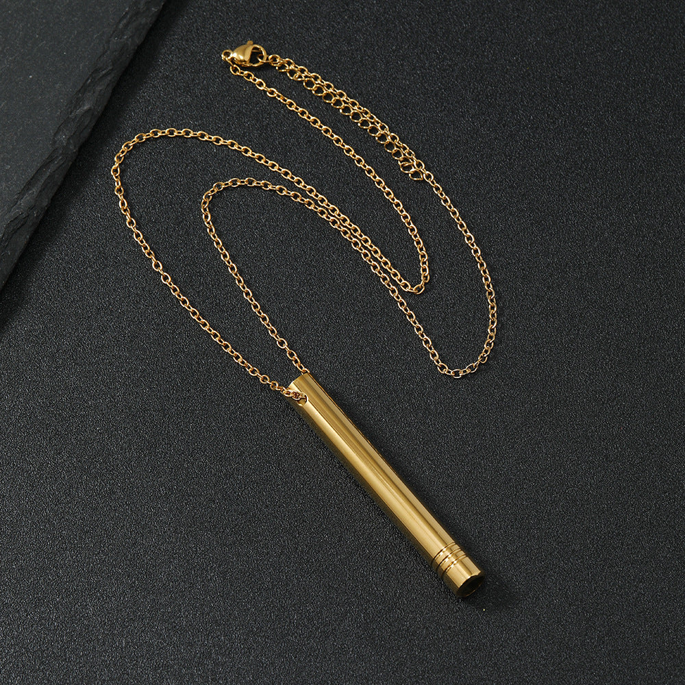 Trendy Breathing Decompression Personalized Stainless Steel Necklaces