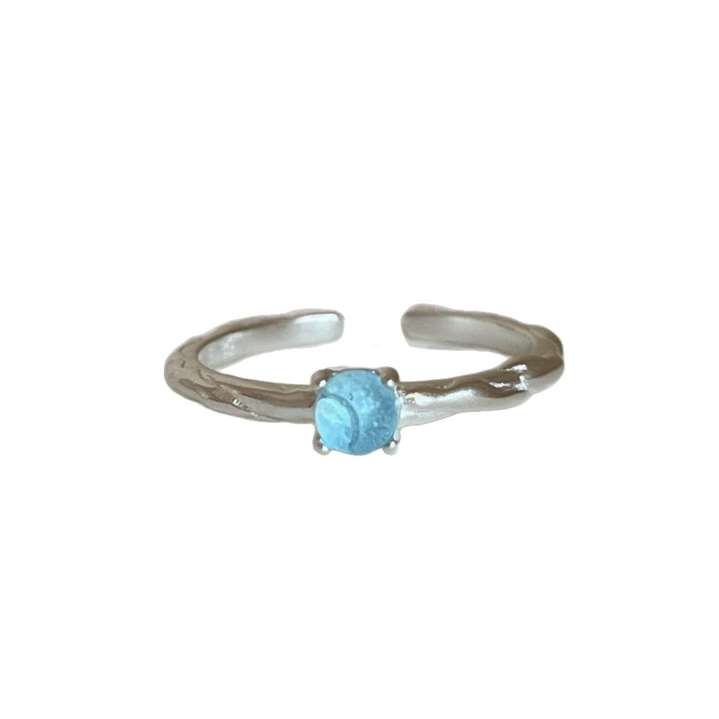 Starfish Shell Female Style Design Mori Blue Open Index Finger Ring