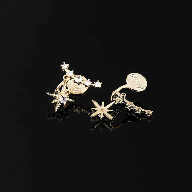 Light One-piece Mosquito Coil Ear Clip Earrings