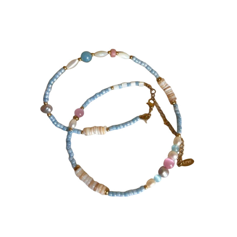 Style Colorful Beaded Niche Design Fashion Necklace