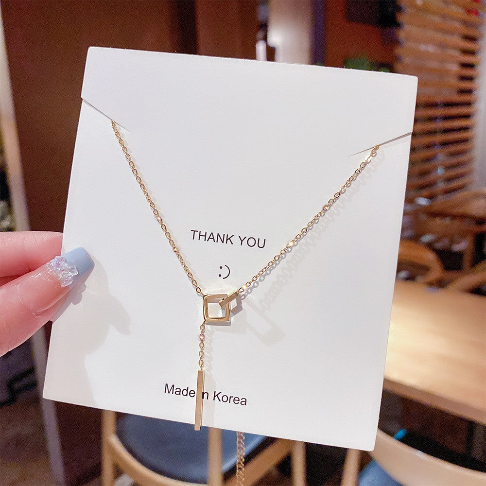 Women's Luxury Titanium Steel For Niche Design Necklaces