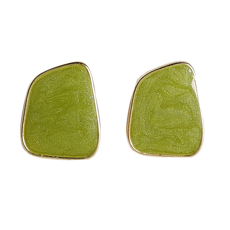 Women's High Sense Fresh Sweet Geometry Irregular Stud Earrings