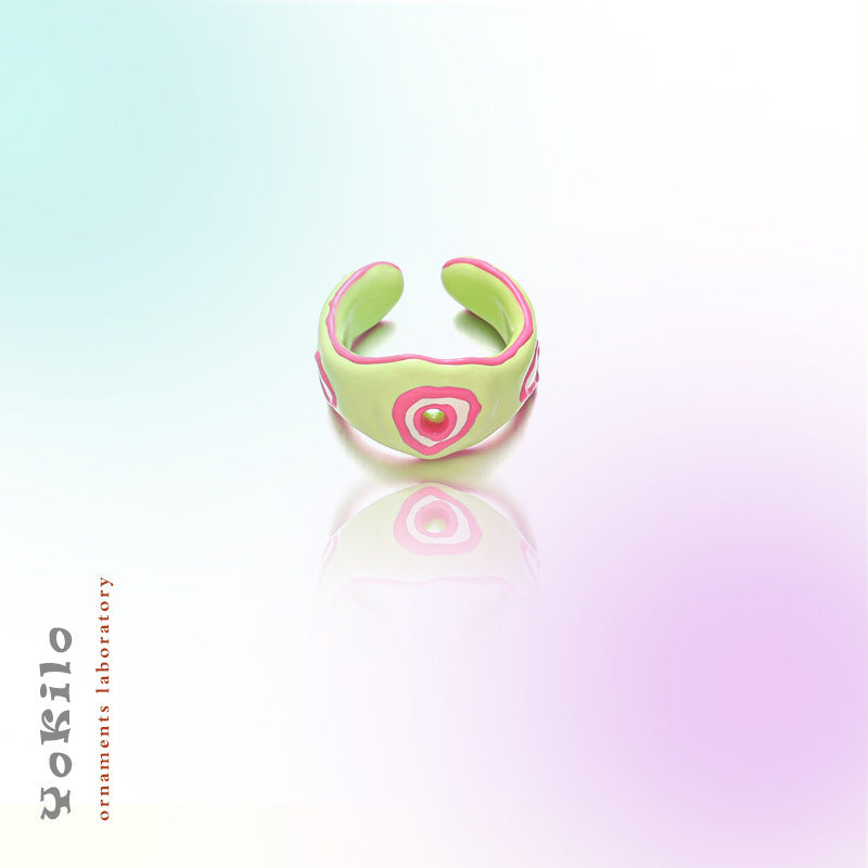 Female Affordable Luxury Style High-grade Drop Oil Rings