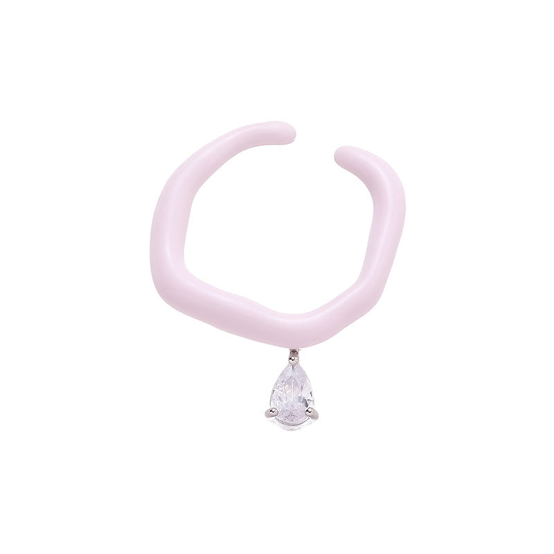 Female Affordable Luxury Style High-grade Drop Oil Rings