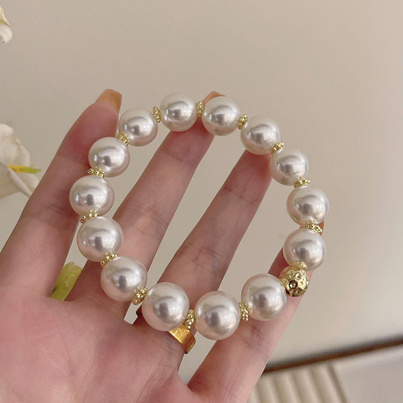 Pearl Hair Band Rubber Elegant Head Rope High Sense Female Bracelet