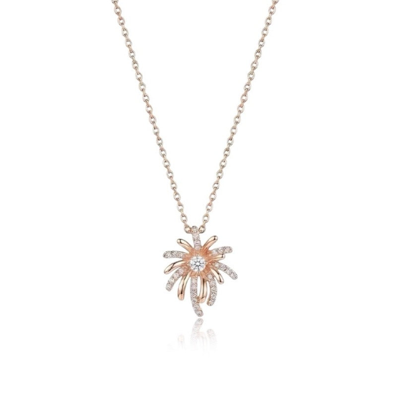 Women's Bright Fireworks For Special Interest Light Luxury Exquisite Clavicle Chain Necklace