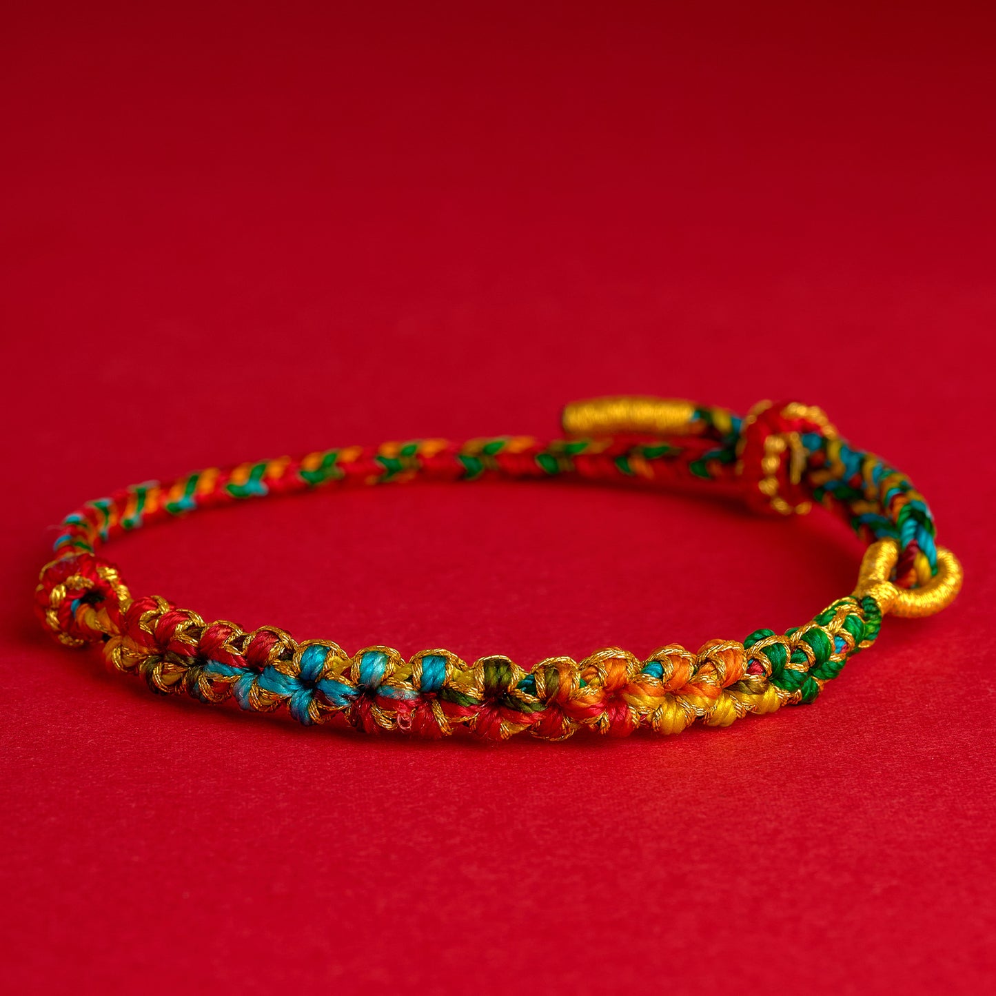 Gods Of Wealth Hand-woven Peach Blossom Knot Carrying Strap Original Bracelets