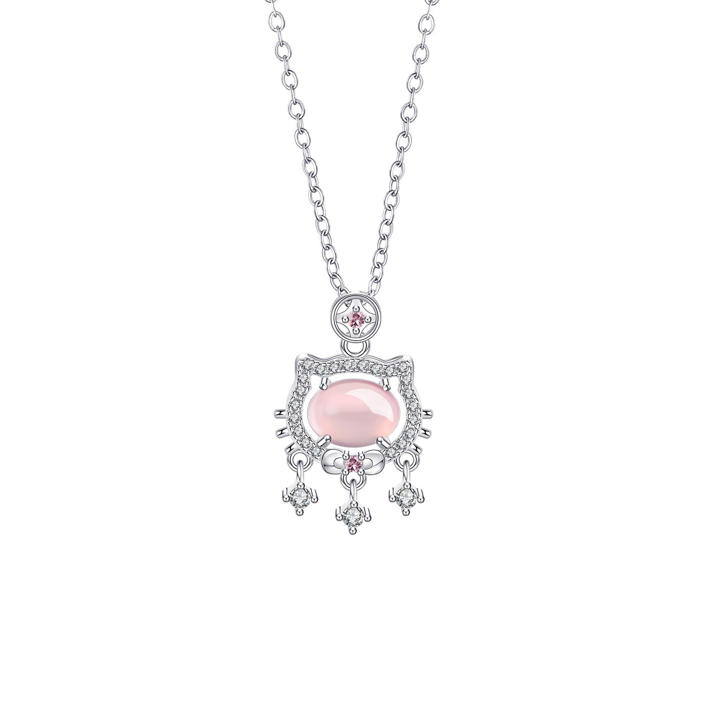 Cat Safety Lock Female Cute Kitten Clavicle Chain For Necklace