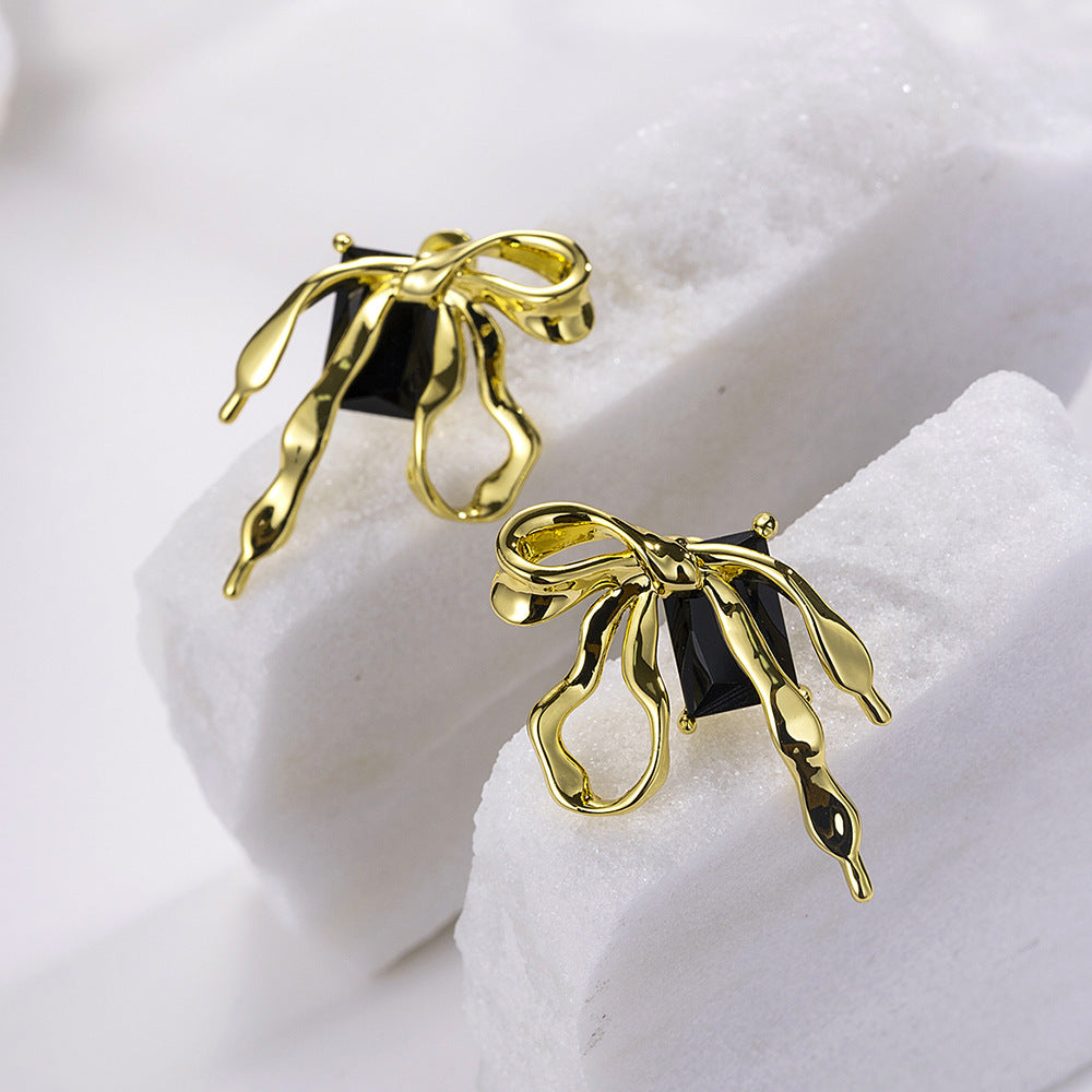 Women's Camellia Imitation Pearl Chinese Style Niche Earrings