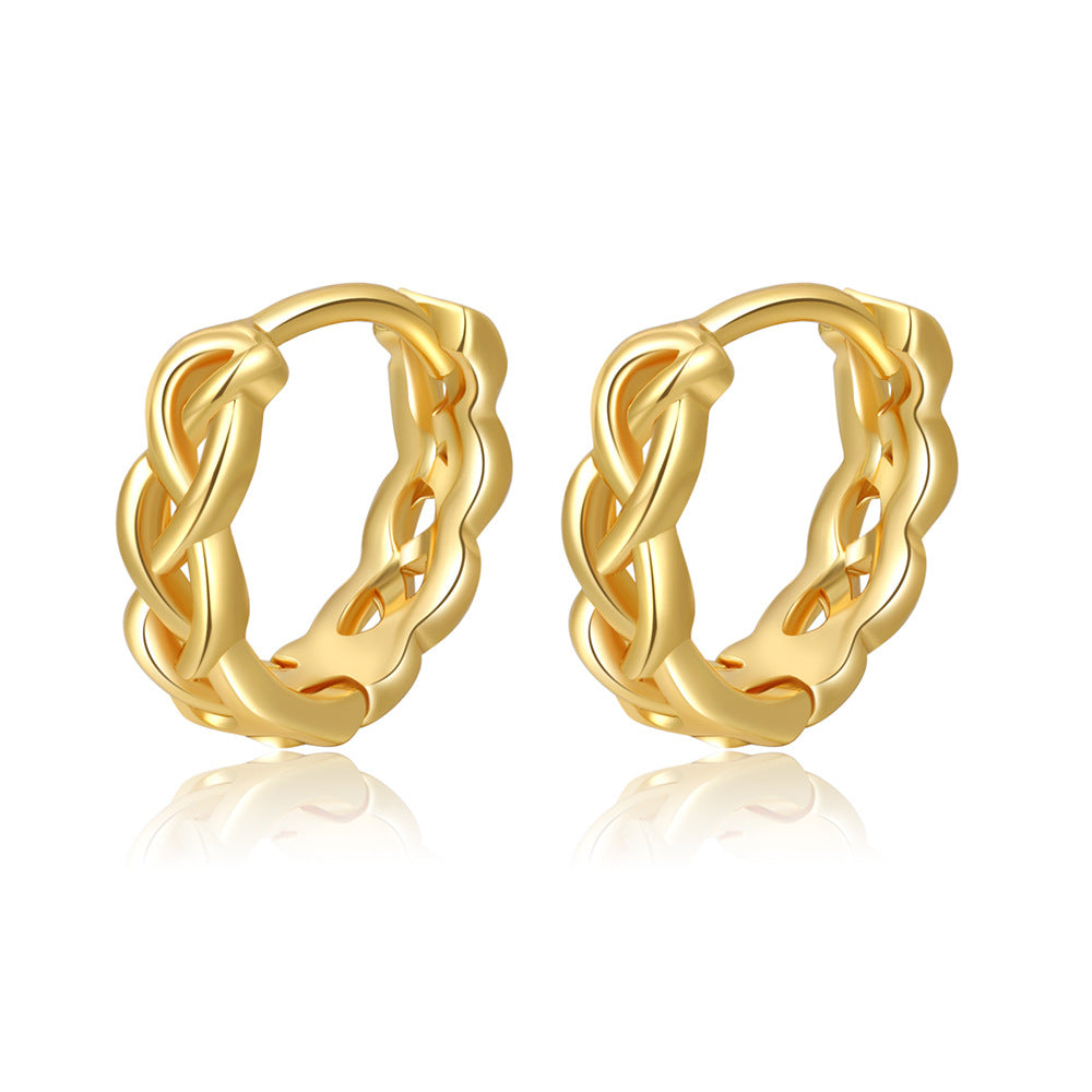 Ear Hollow Pattern Clip Fashion Geometry Female Rings
