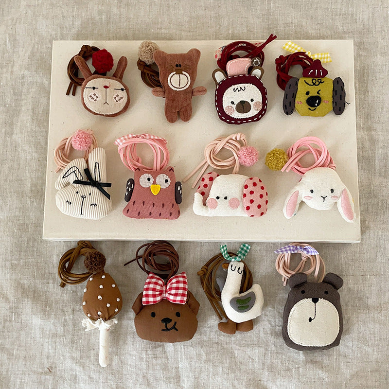 Women's Funny Fabric Three-dimensional Animal Halter Cute Necklaces