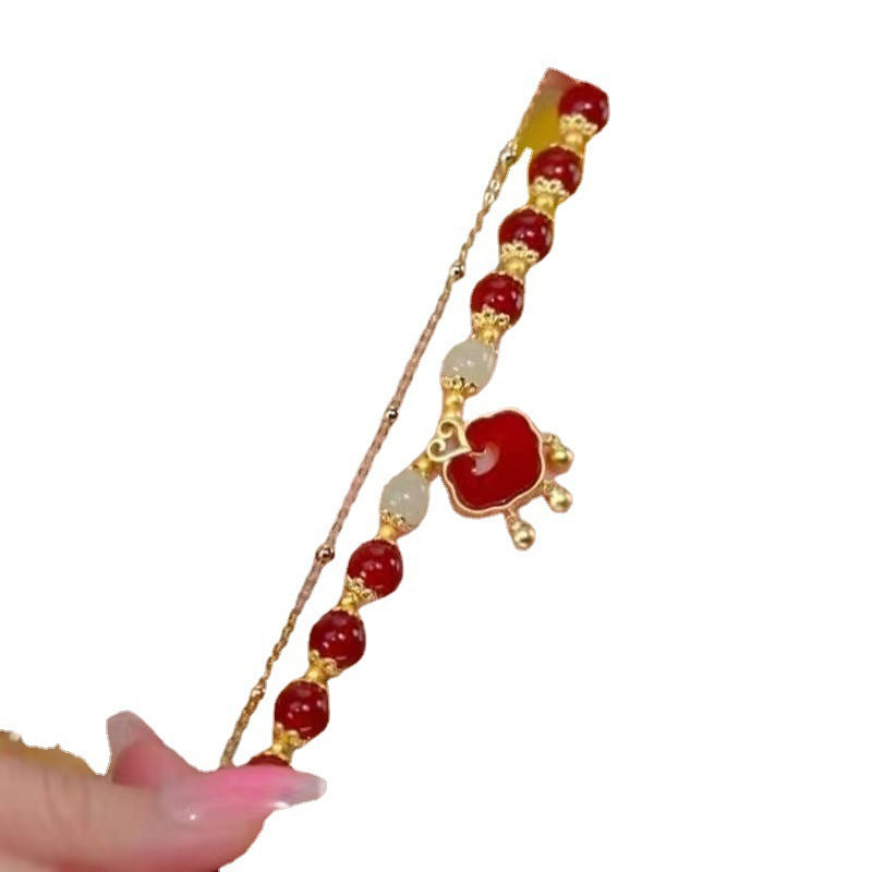 Women's Lock Good-looking Girlfriends Ancient Style Niche Bracelets