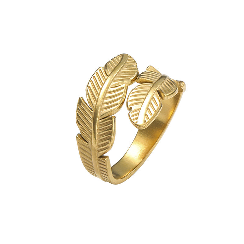 Women's & Men's Personalized Stainless Steel Adjustable Hollow Titanium Rings