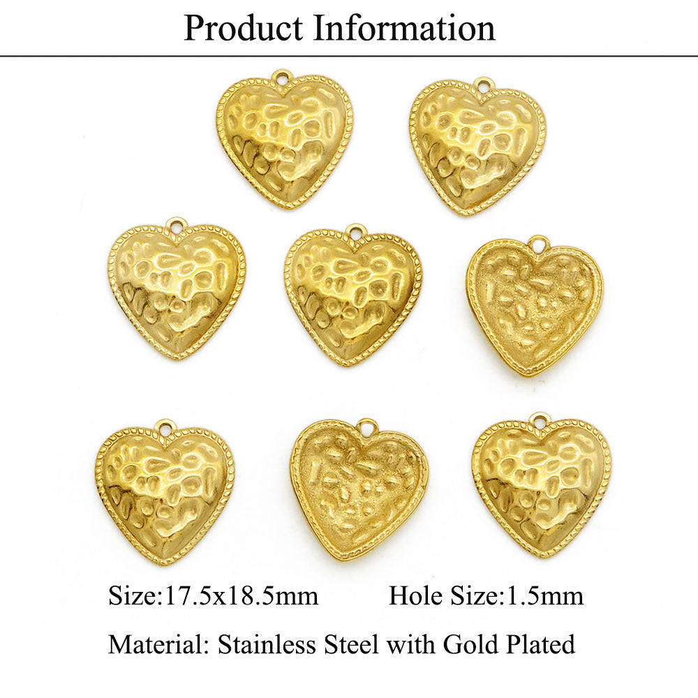 Peach Heart Key Rhinestone Wings Turquoise French Retro Gold Pendants