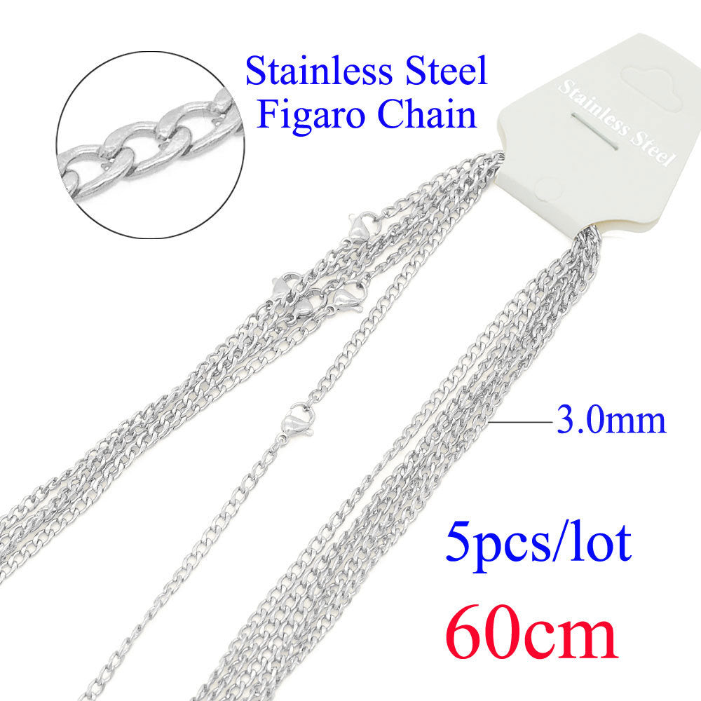 Steel Hemp Flowers Chain Curb Titanium Pearl Box Necklaces
