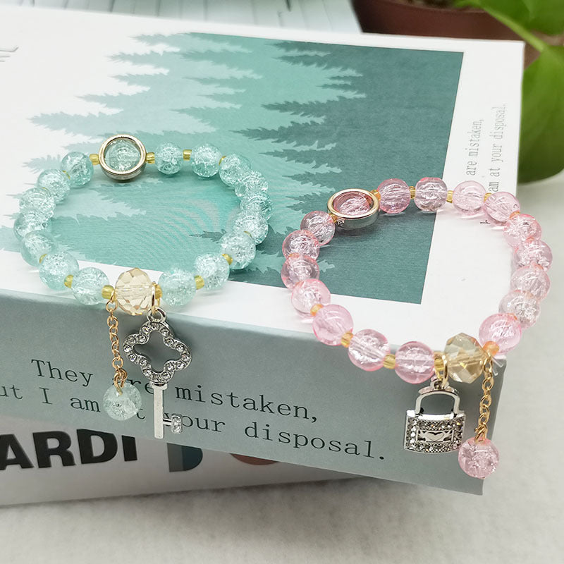 Popular Bohemian Key Lock Blue Pink Bracelets