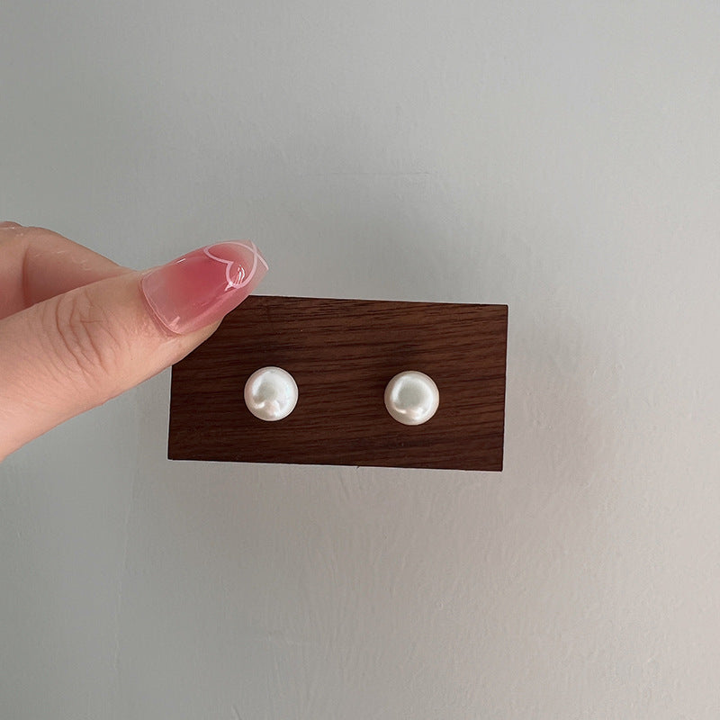 Women's Pearl Real For Everyday Joker Trendy Earrings