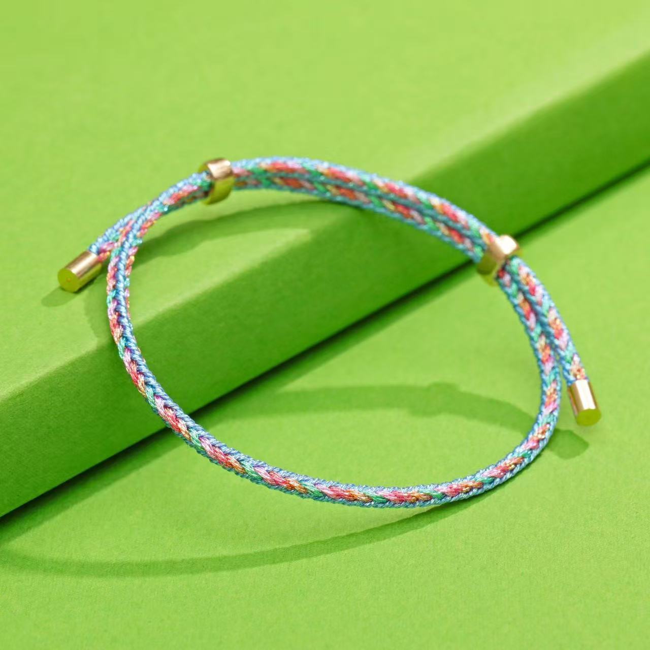 Festival Colorful Rope Carrying Strap Cartoon Small Bracelet