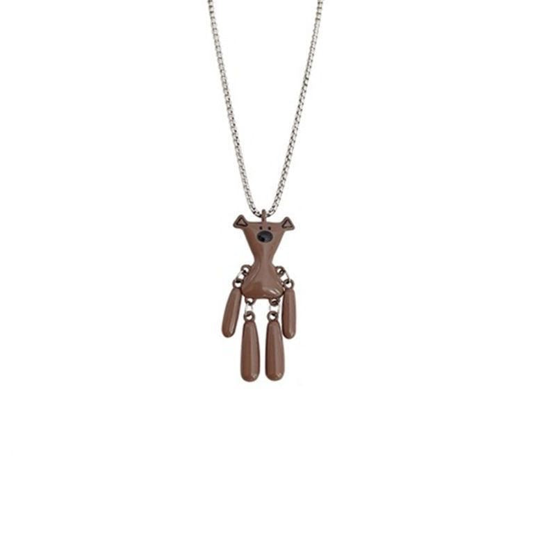 Men's Bear Hoodie Female Hip Hop Design Sense Necklaces