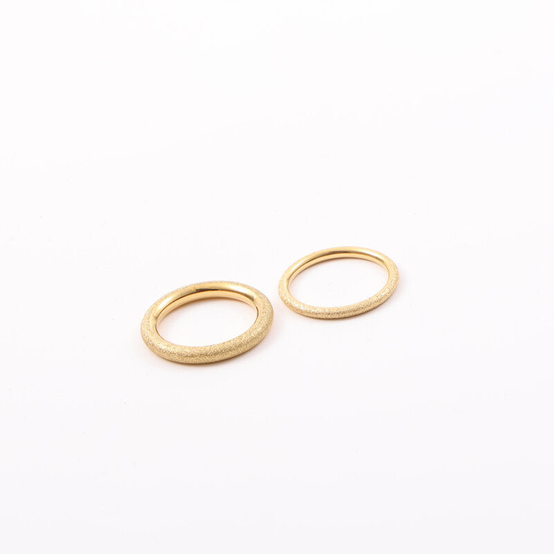Steel Gold Plated Fine Seamless Index Rings
