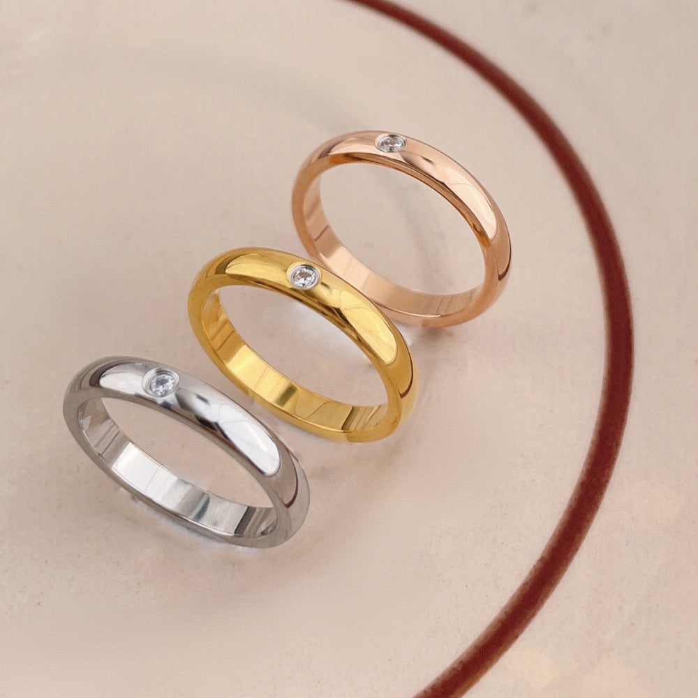 Women's & Men's Rhinestone Simple Stacked Index Finger Joint Rings