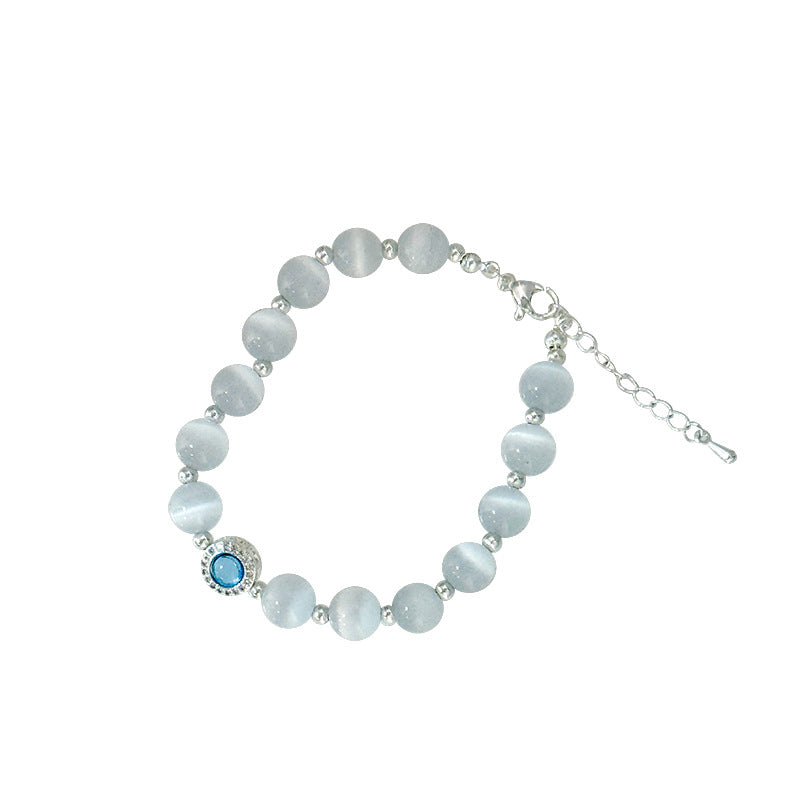 Starry Sky Opal Small Pieces Of Sier Bracelets
