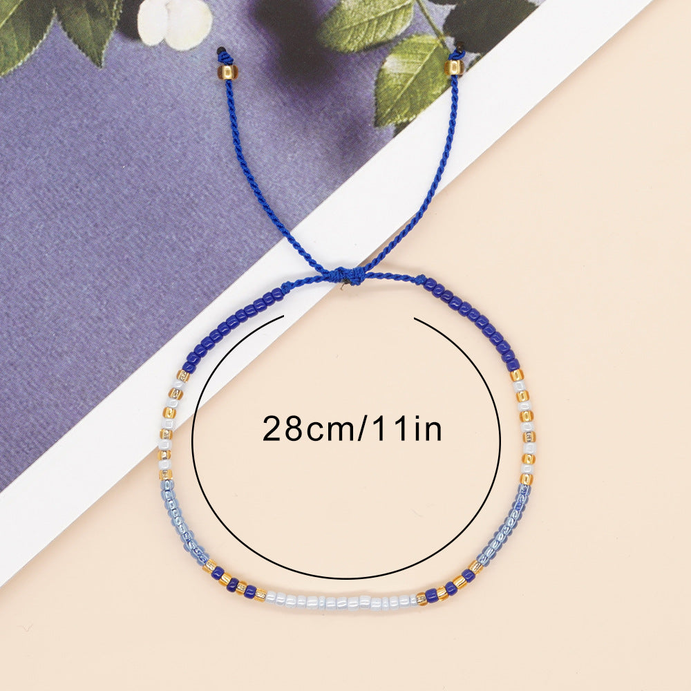 Women's Niche Minimalist Design Bohemian Style Colorful Bracelets