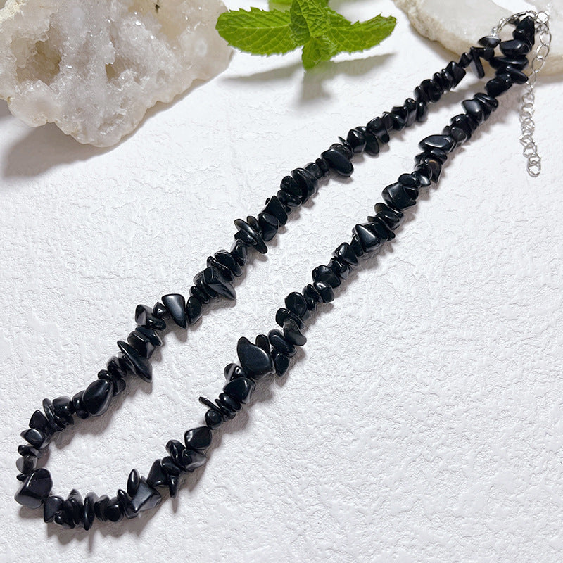 Gravel Style Neck Chain Bohemian Agate Necklaces