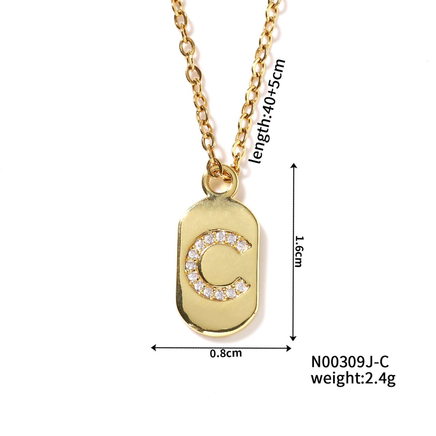 Best-selling English Letter Style Light Luxury Necklaces