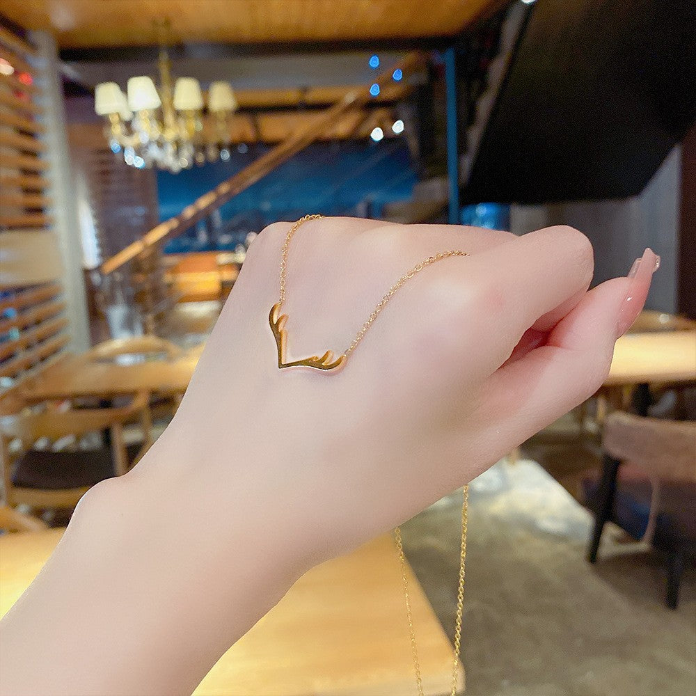 Women's Luxury Titanium Steel For Niche Design Necklaces