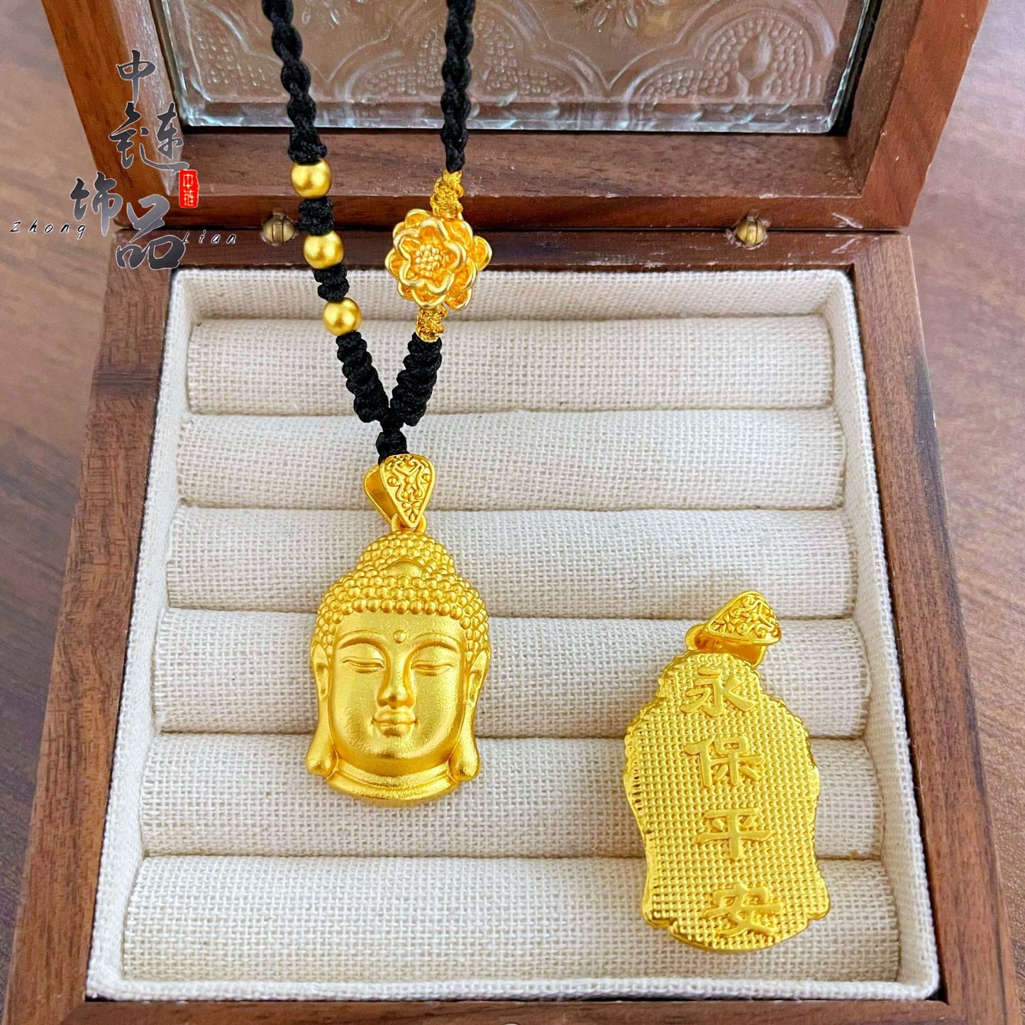 Color Protection Ancient Law Alluvial Gold Pendants