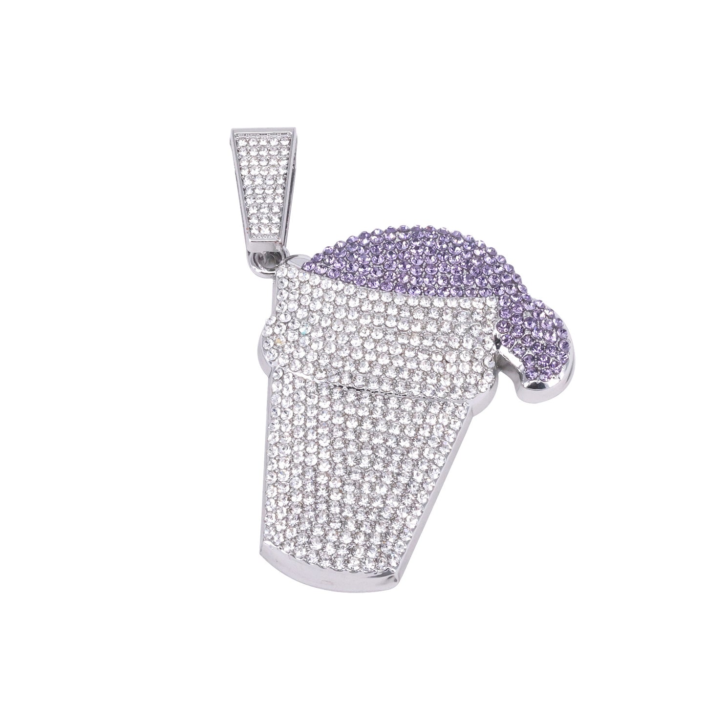 Women's & Men's Hop Fashion Jewelry Inlaid With Diamond Pendants