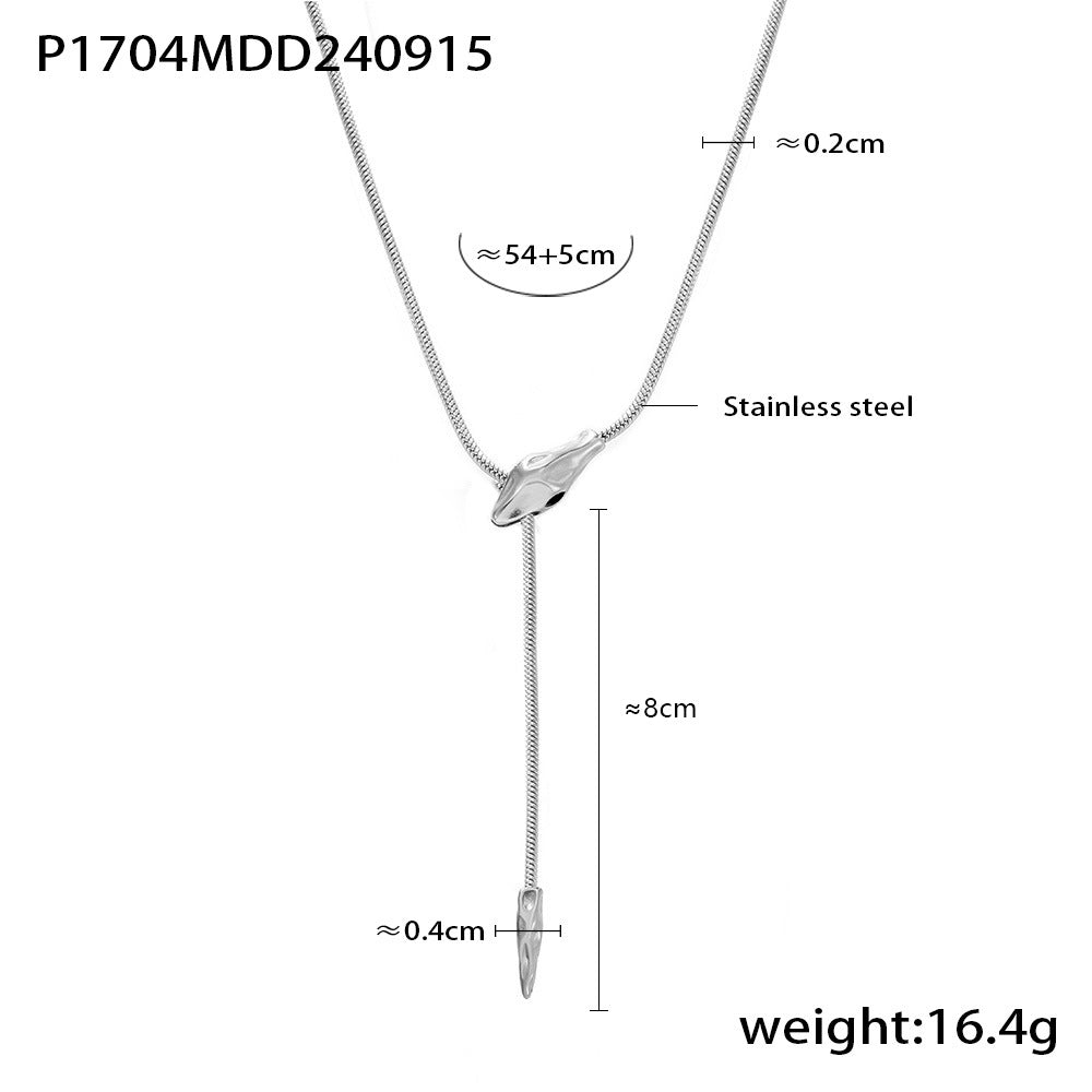 Head Unique Design Cold Style Stainless Steel Long Necklaces