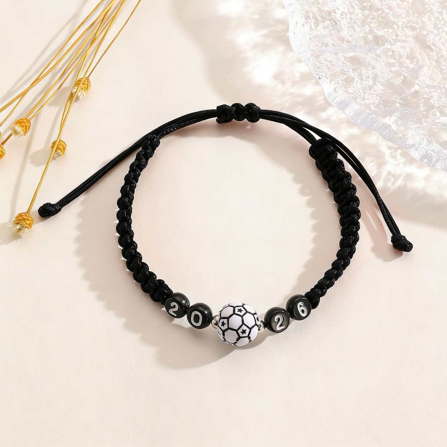 Cup Football Creative Woven Adjustable Commemorative Carrying Bracelet