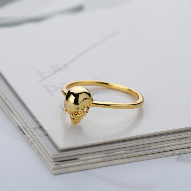 Innovative Vintage Skull Design Simple Couple Rings