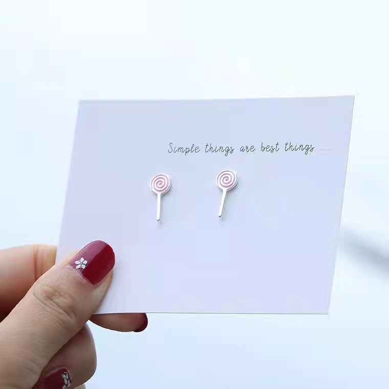 Winter Christmas Snowflake Reindeer Candy Sweet Earrings