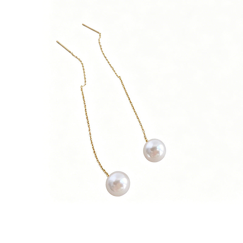Women's Korean Style Pearl High-grade Elegance Retro Cold Ear Line