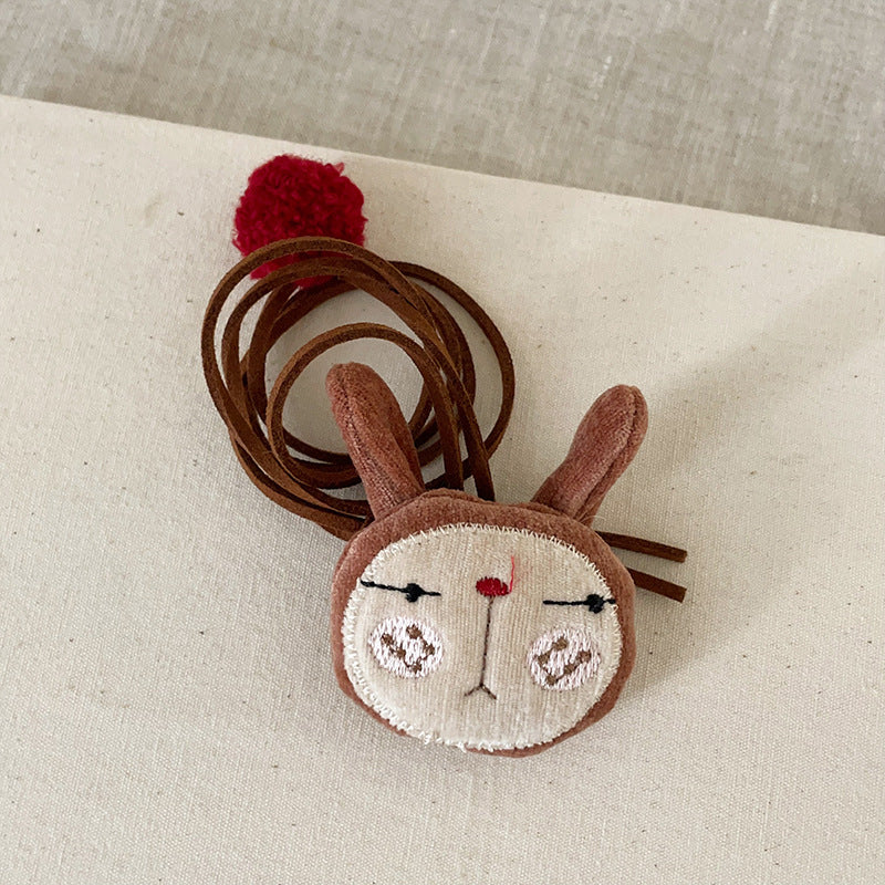 Women's Funny Fabric Three-dimensional Animal Halter Cute Necklaces