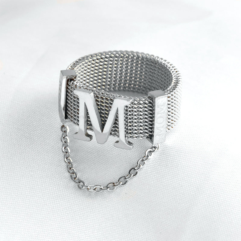 Niche Design Hip Hop Fashion Mesh Rings