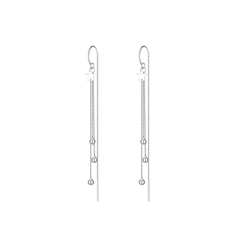 Women's Beads Tassel Thread Niche Design Fashion Simple Exquisite Refined Ear Line