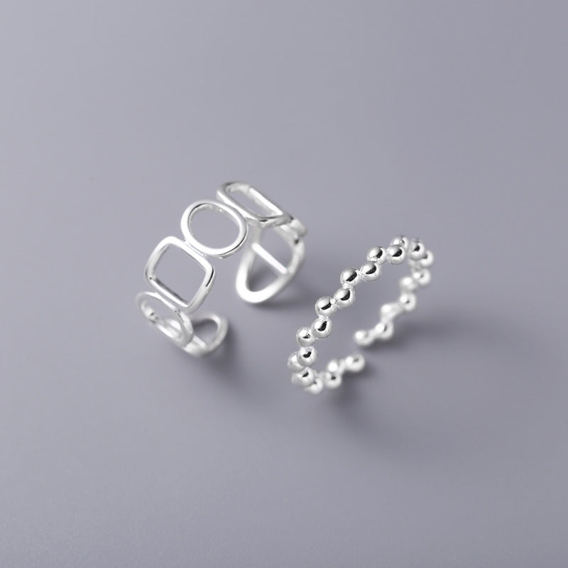 Women's Korean Style Surrogate Shopping Combination Opening Rings