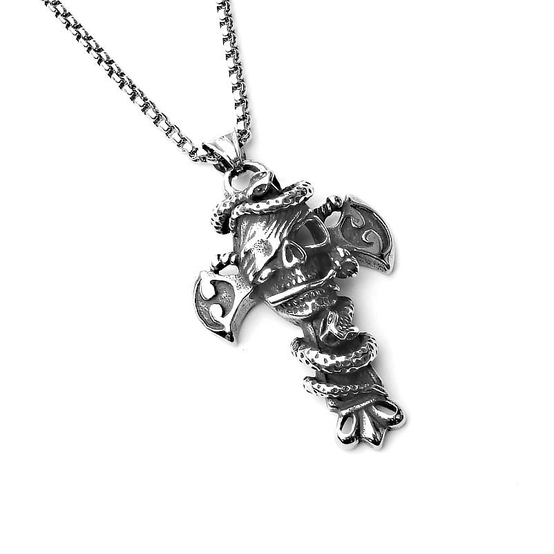 Popular Ornament Vintage Viking Boys Titanium Steel Necklaces