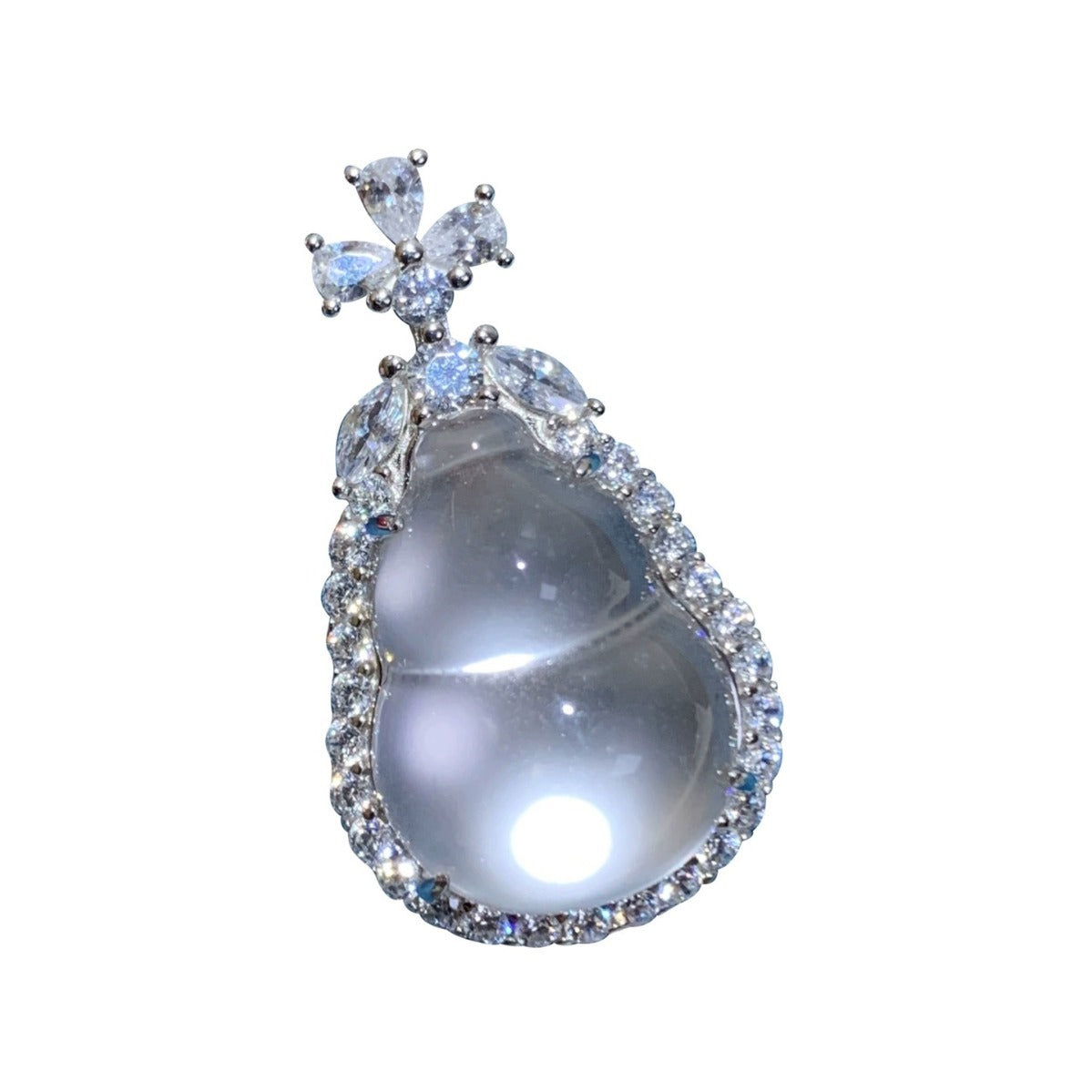 Women's Ultimate Sterling Sier Natural Jade Gourd Necklaces