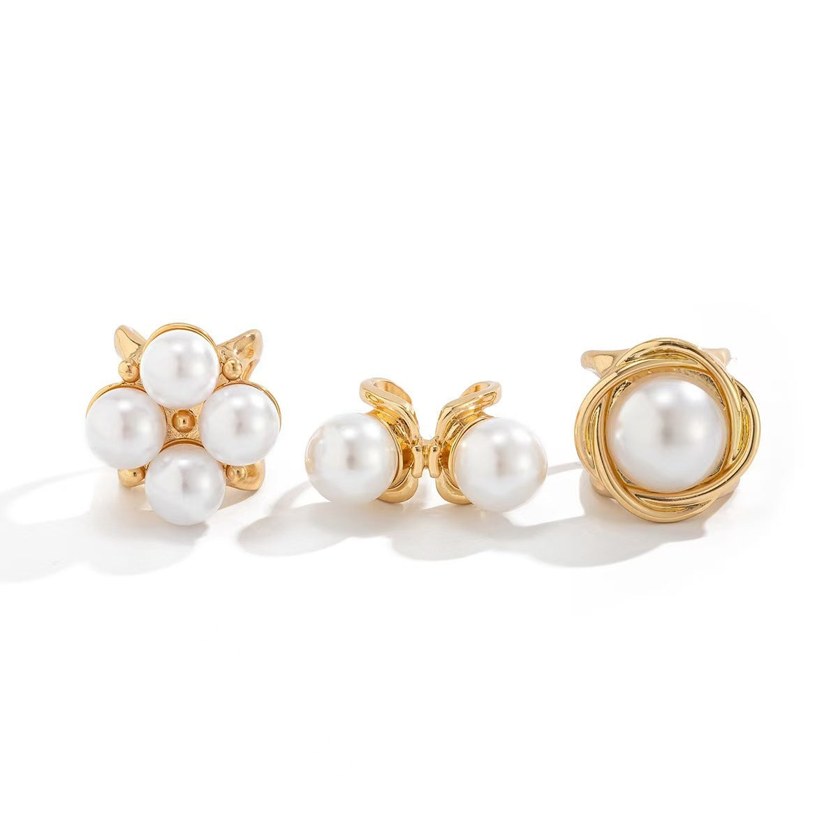 Women's Metal Vintage Design Button Stylish Opening Suit Rings